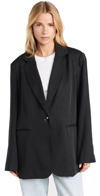 REFORMATION CLASSIC RELAXED BLAZER BLACK