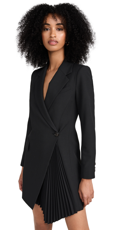 A.l.c Juliet Pleated Blazer Mini Dress In Black