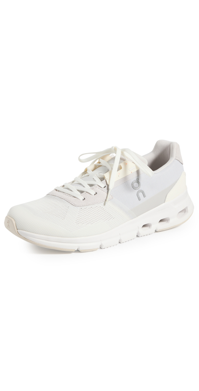 On Cloudrift Trainers In Undyed White Frost