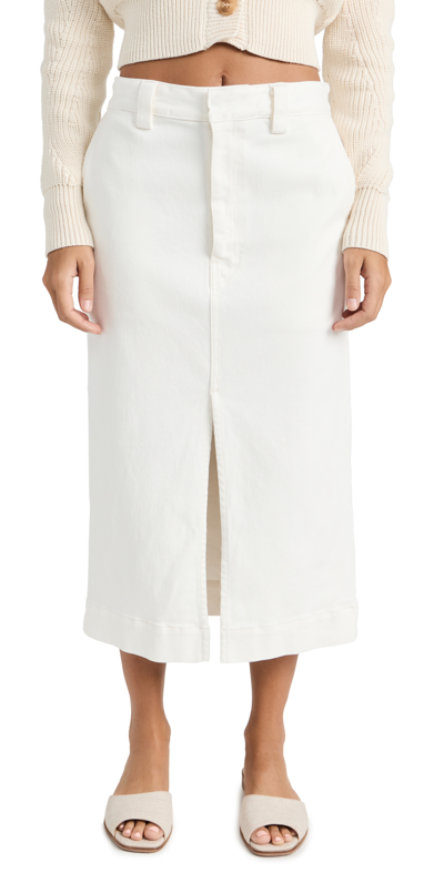 Enza Costa Soft Touch Slit Skirt In Undyed