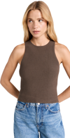 REFORMATION HUDSON RIBBED jumper TANK PUTTY