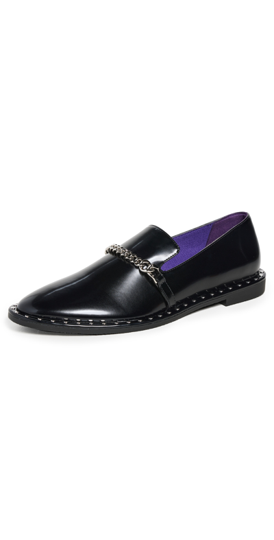 Stella Mccartney Falabella Brush Alt Mat Loafers In Black