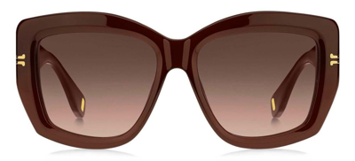 Marc Jacobs Eyewear Butterfly Frame Sunglasses In Brown