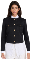 NILI LOTAN MAURINE CROPPED JACKET BLACK