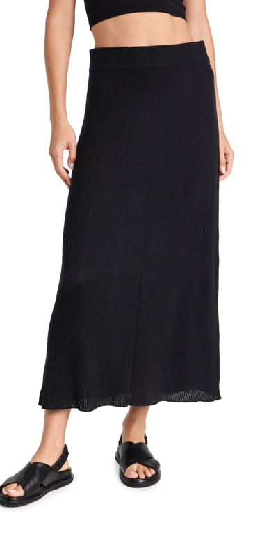 Le Kasha Panasie Cashmere Skirt In Black