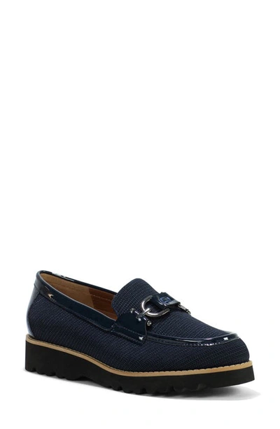 Donald Pliner Clio Slip-on Chunky Loafer In Navy/navy