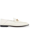 Gucci Off-white Leather Horsebit Loafers
