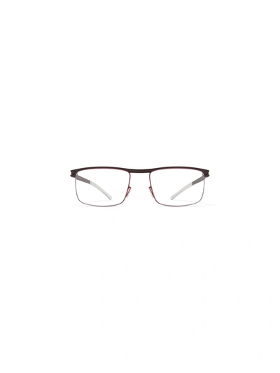 Mykita Square-frame Metal Glasses In Brown