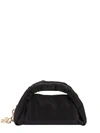 Stuart Weitzman The Moda Mini Satin Top-handle Bag In Black