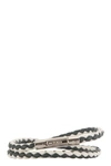 Tod's Men Mycolors 2-turn Leather Bracelet In White