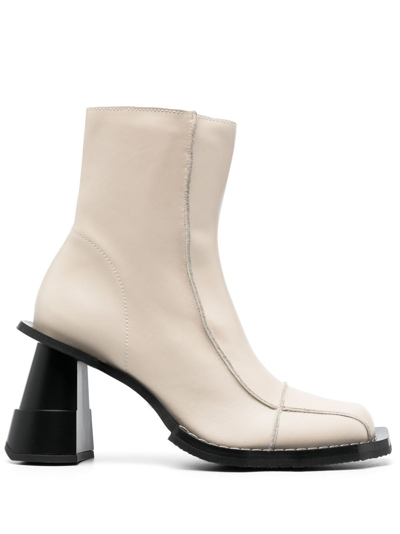 Henrik Vibskov Elle Driver 90mm Leather Boots In Neutrals