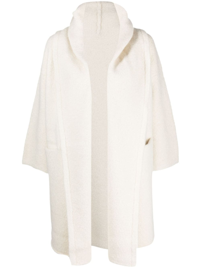 Lauren Manoogian Alpaca Wool-blend Hooded Coat In Neutrals