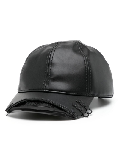 INNERRAUM FAUX-LEATHER BASEBALL CAP