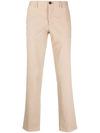 Ps By Paul Smith Zebra-embroidered Straight-leg Trousers In Neutrals