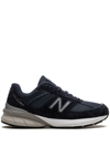 New Balance Blue Fabric And Suede 990v4 Sneakers In Blue