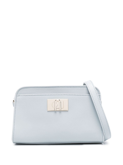 Furla 1927 Leather Crossbody Bag In Blue