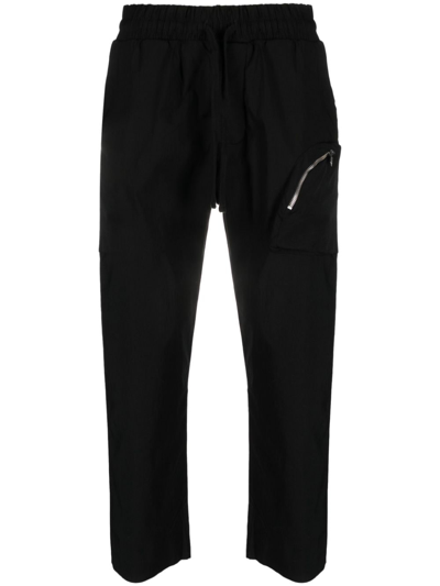 Thom Krom Drawstring Straight-leg Track Pants In Black