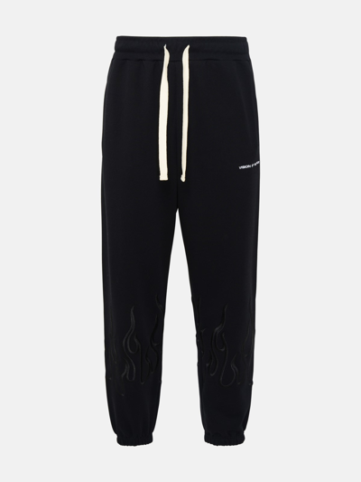 Vision Of Super Pantalone Jogger Fiamme Nere In Black