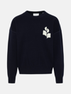 Isabel Marant Atley Cotton And Wool Blend Sweater In Blue