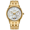 CITIZEN CITIZEN CALENDRIER MOON PHASE DIAMOND WHITE MOTHER OF PEARL DIAL LADIES WATCH FD0002-57D