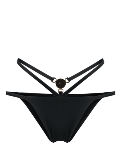 VERSACE MEDUSA-PLAQUE STRAPPY BIKINI BOTTOMS - WOMEN'S - POLYAMIDE/ELASTANE