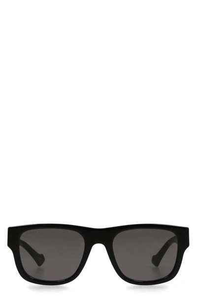 Gucci Men's Squared Sunglasses In Black