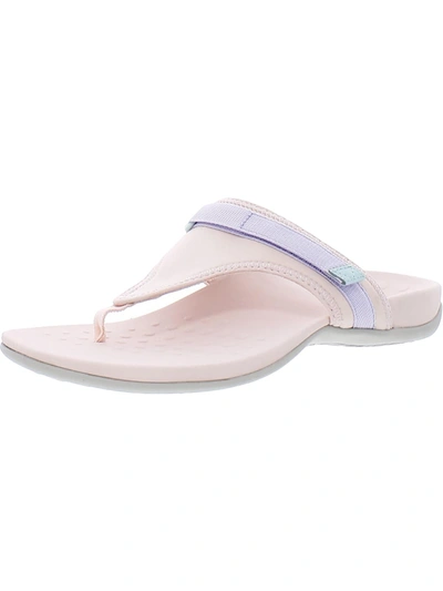 Vionic Tiffany Womens T-strap Slip On Thong Sandals In Pink