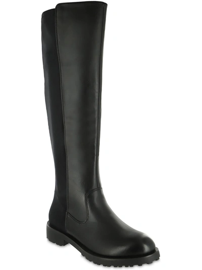 Mia Talli Womens Tall Zip Up Knee-high Boots In Black