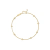 Ross-simons Diamond Station Anklet In 14kt Yellow Gold In Gold