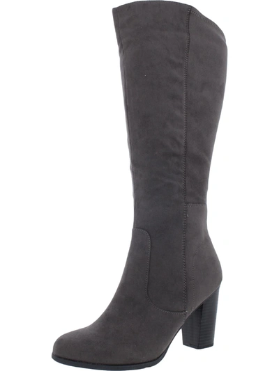Style & Co Addyy Womens Faux Suede Block Heel Knee-high Boots In Multi