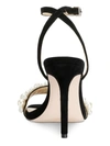 Jessica Simpson Omilira Womens Microfiber Embellished Heels In Multi