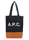 Apc Medium Logo-detail Denim Tote Bag