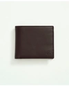 Brooks Brothers Lambskin Wallet In Black