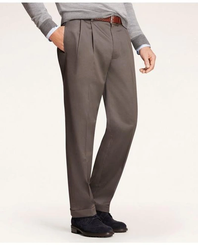 Brooks Brothers Elliot Fit Stretch Cotton Advantage Chino Pants | Grey | Size 36 32