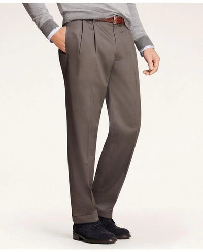 Brooks Brothers Elliot Fit Stretch Cotton Advantage Chino Pants In Grey