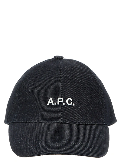 Apc A.p.c. Denim Cap In Blue