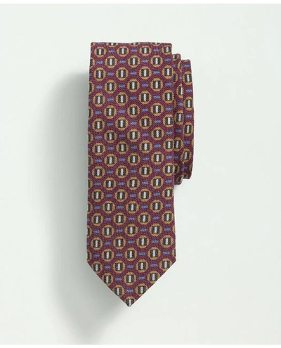 Brooks Brothers Wool Silk Geo Coin Dot Tie | Purple | Size Regular