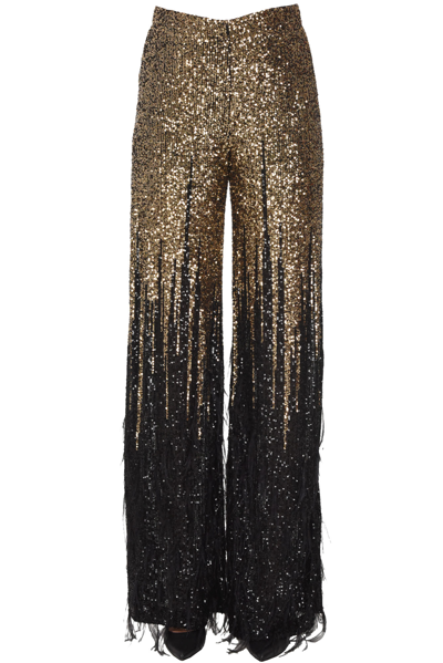 Circus Hotel Embellished Trousers In Black