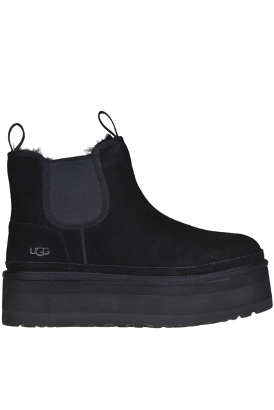 Ugg 2022秋冬新款女士休闲舒适厚底切尔西时尚靴明星同款 In Black