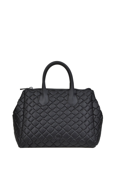 Gum Gianni Chiarini Quilted Pvc Bag In Black