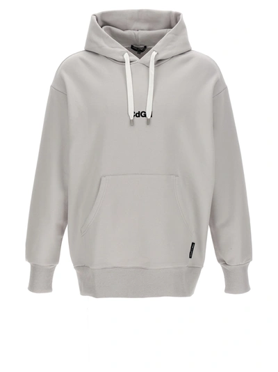 Comme Des Garçons Homme Deux Comme Des Garçons Homme Plus Patch Embellished Drawstring Hoodie In Gray