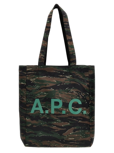 Apc Tote Bag Lou Reversible - A.p.c. - Synthetik - Khaki