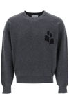 Isabel Marant Jersey With Logo In Anthracite (grey)