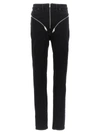 MUGLER ZIPPED SPIRAL JEANS BLACK