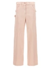 Nude Light Pink Cargo Pants In Pattern