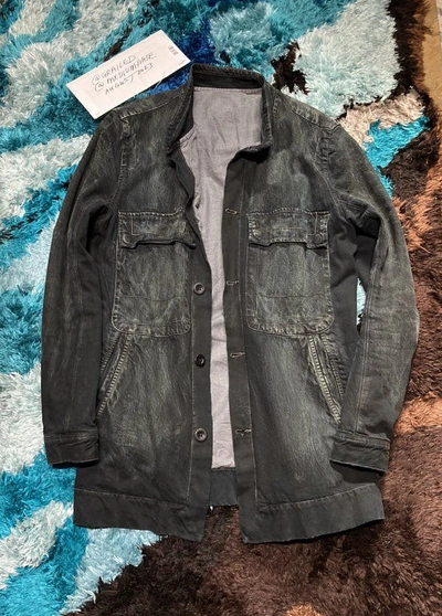 Pre-owned Rick Owens X Rick Owens Drkshdw Aw04 Mint “slab” Denim