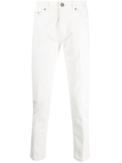 Pt Torino Stretch-cotton Slim-cut Jeans In White
