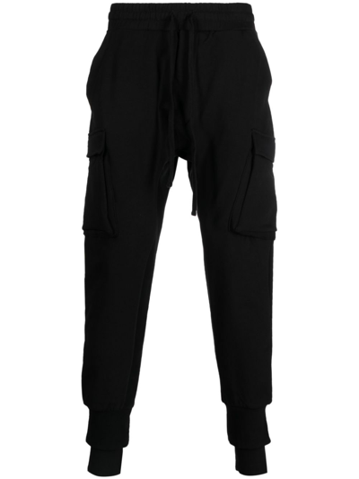 Thom Krom Tapered Cargo Track Pants In Black