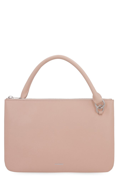 Jil Sander Zipped Top Handle Bag In Pink