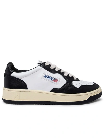 AUTRY AUTRY BLACK AND WHITE LEATHER MEDALIST SNEAKERS